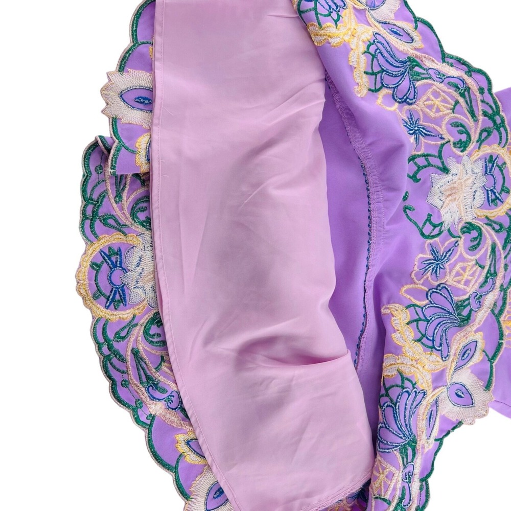 foxiedox Lavender Embroidered Long Sleeve Dress - Picture 5 of 8